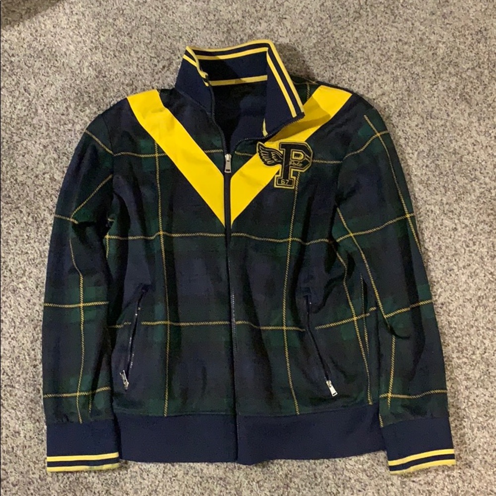 Polo Varsity Tartan Track Jacket